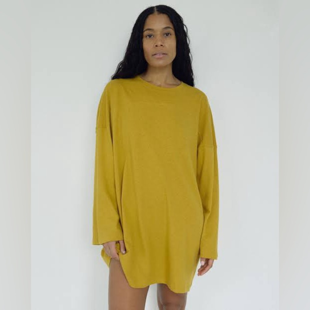 NWOT Football Tee - Boheme Goods - Mustard